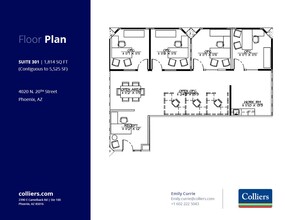 4020 N 20th St, Phoenix, AZ à louer Plan d  tage- Image 1 de 2