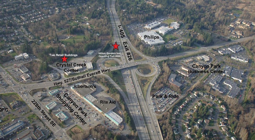 22618 Bothell Everett Hwy, Bothell, WA for lease - Aerial - Image 2 of 2