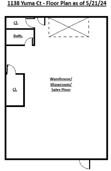 1100-1140 Yuma Ct, Denver, CO à louer - Plan d’étage - Image 3 de 9