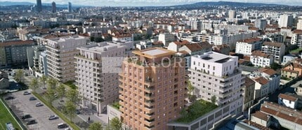 Villeurbanne, RHO - Aerial map view