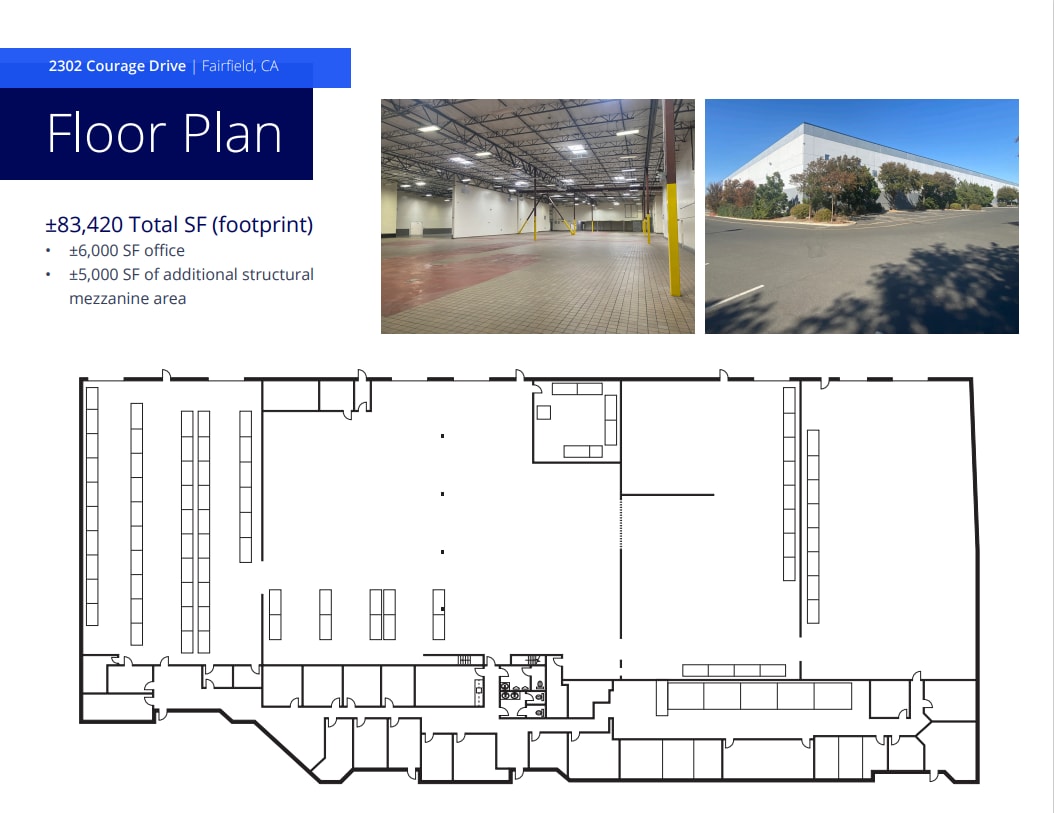 2302 Courage Dr, Fairfield, CA à louer Plan d’étage- Image 1 de 2