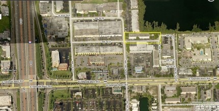 1020 NW 1st Ct, Hallandale Beach, FL - AERIAL  map view