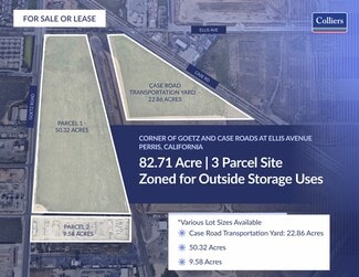Plus de détails pour SWC Goetz & Case Rd, Perris, CA - Terrain à louer