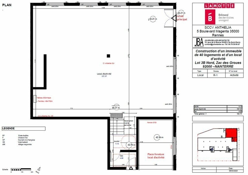 Office in Nanterre for sale - Floor Plan - Image 2 of 2