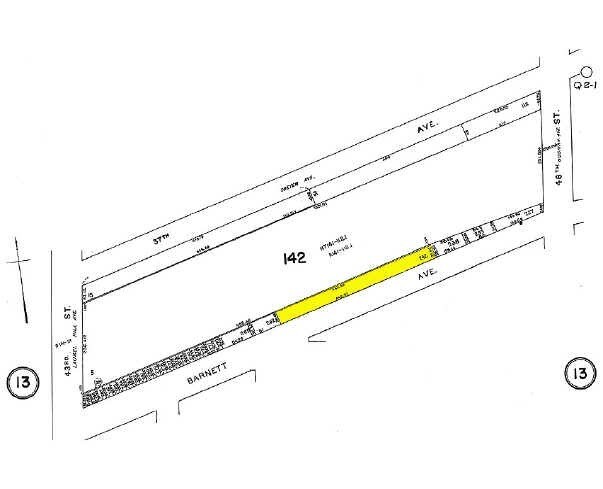 4425 Barnett Ave, Sunnyside, NY à vendre Plan cadastral- Image 1 de 2