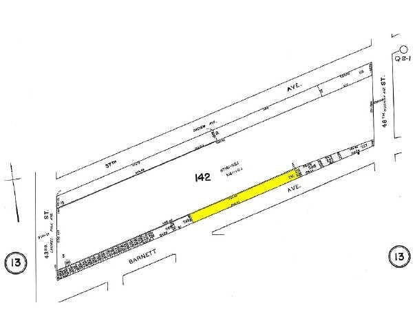 4425 Barnett Ave, Sunnyside, NY for sale Plat Map- Image 1 of 2