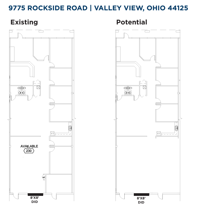 9775 Rockside Rd, Valley View, OH à louer Plan d’étage- Image 1 de 1