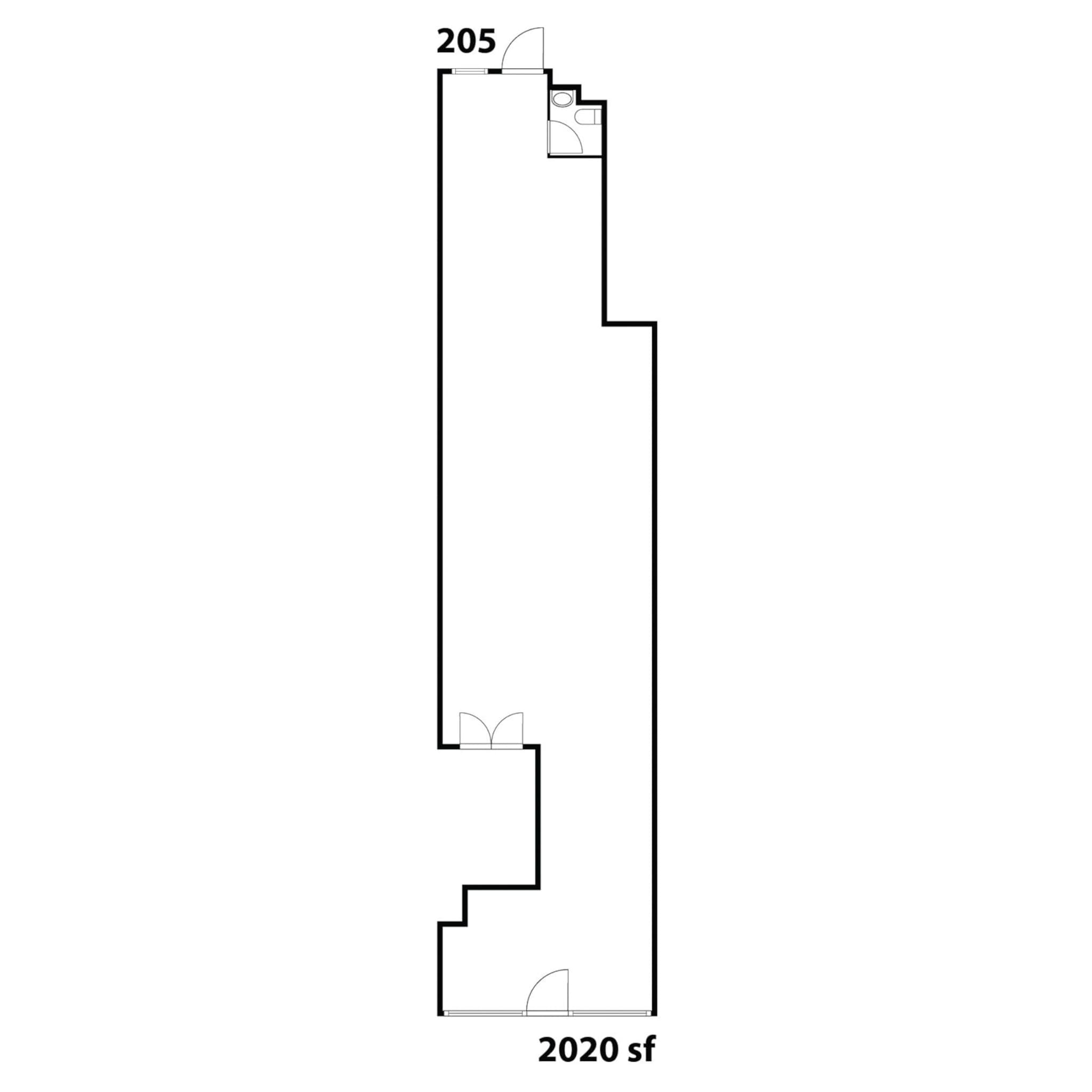 201-215 N Broadway, Santa Ana, CA à louer Plan d’étage- Image 1 de 1