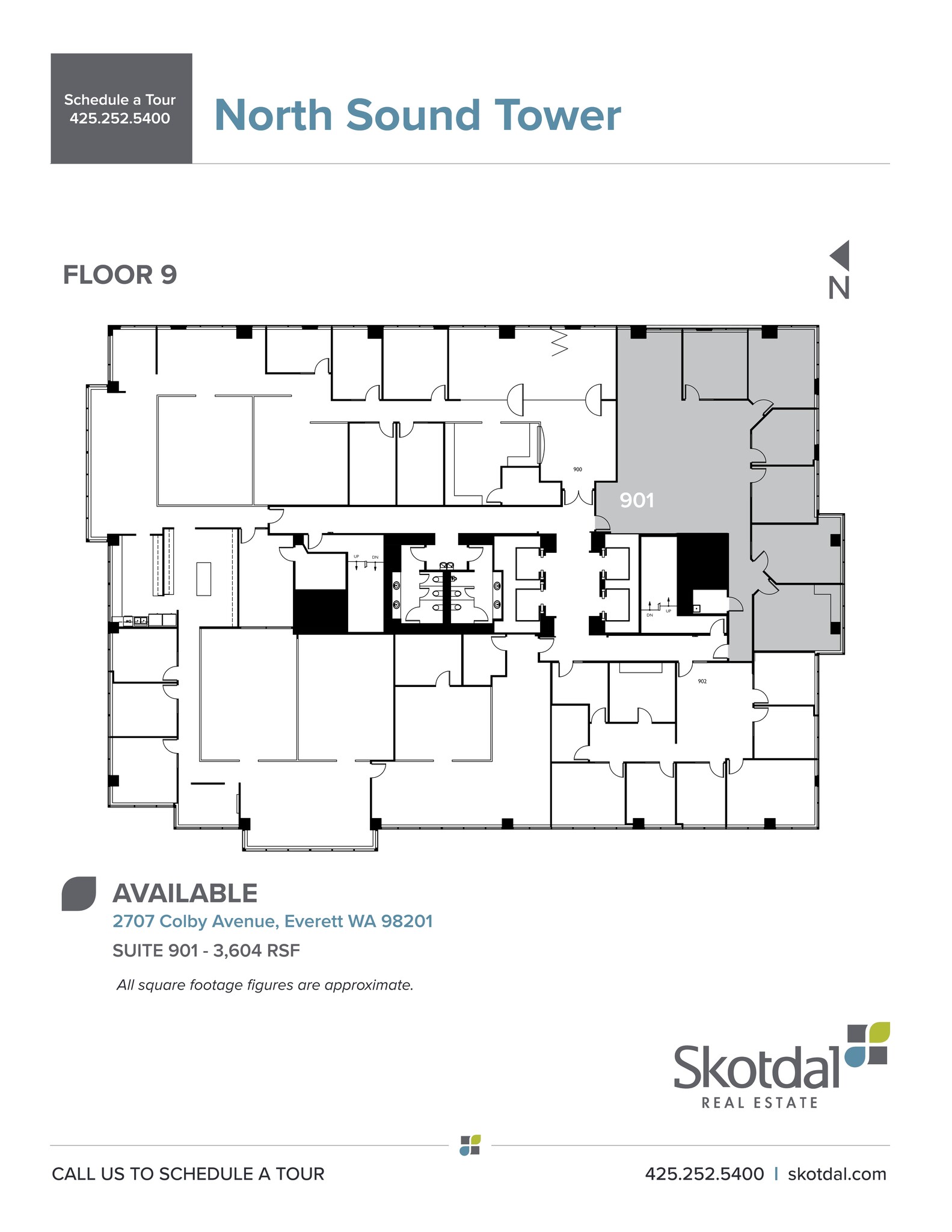 2707 Colby Ave, Everett, WA à louer Plan de site- Image 1 de 1