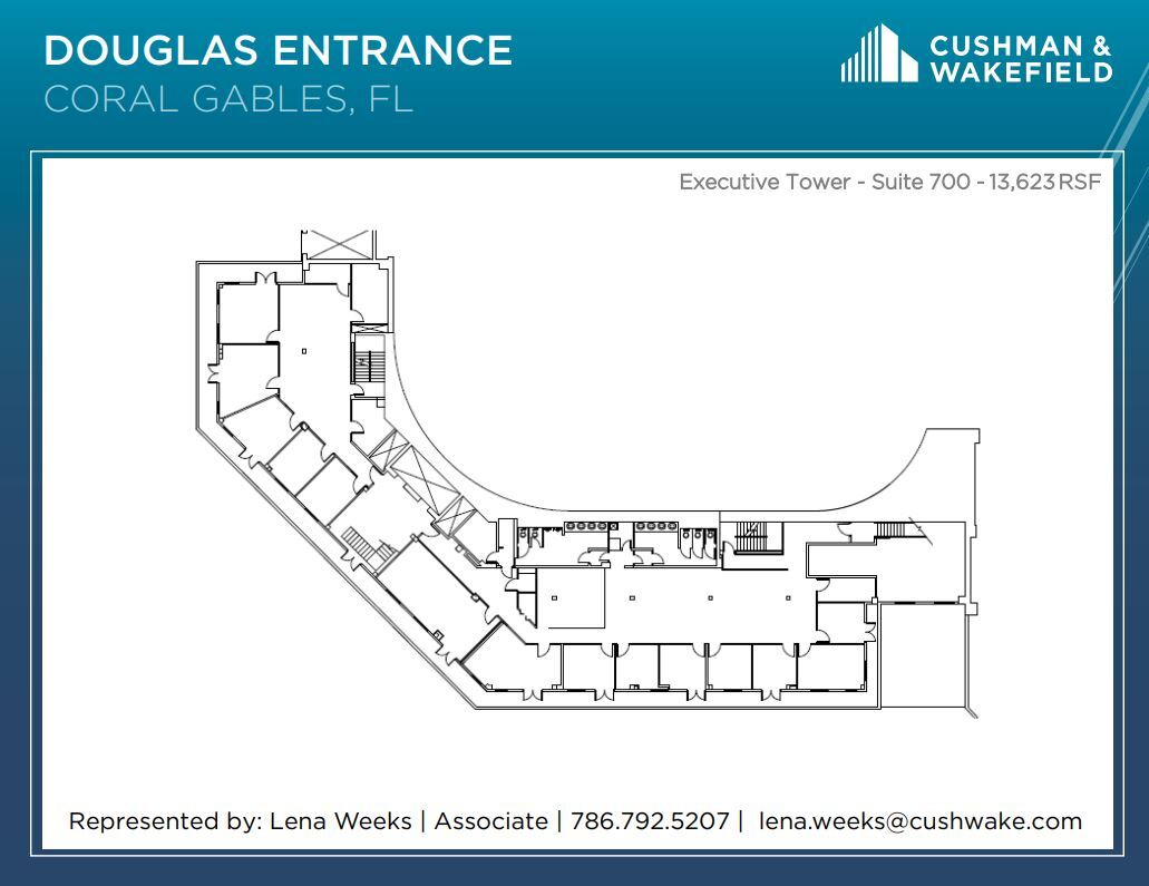 800 S Douglas Rd, Coral Gables, FL à louer Plan d  tage- Image 1 de 1