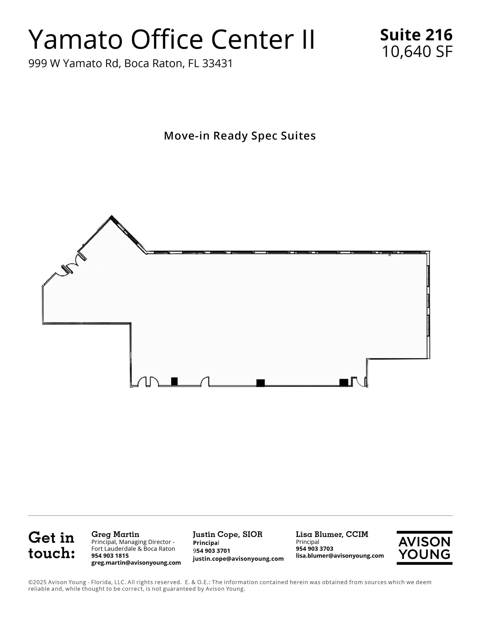 999-1001 W Yamato Rd, Boca Raton, FL à louer Plan d’étage- Image 1 de 1