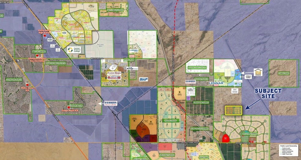 Cooper Rd, Florence, AZ for sale - Aerial - Image 2 of 7