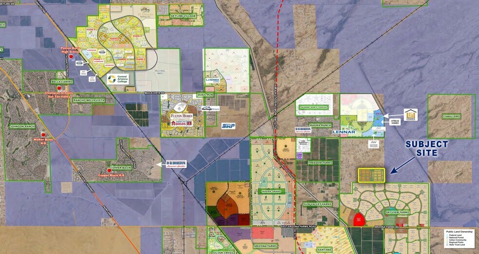 Cooper Rd, Florence, AZ à vendre - Aérien - Image 2 de 7