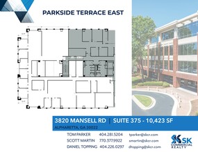 3780 Mansell Rd, Alpharetta, GA à louer Plan de site- Image 1 de 1