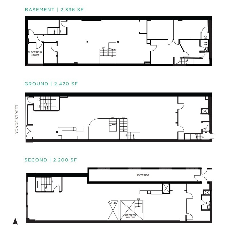 665-667 Yonge St, Toronto, ON for lease Floor Plan- Image 1 of 1