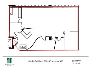 630 6th Ave SW, Calgary, AB for lease Floor Plan- Image 1 of 6