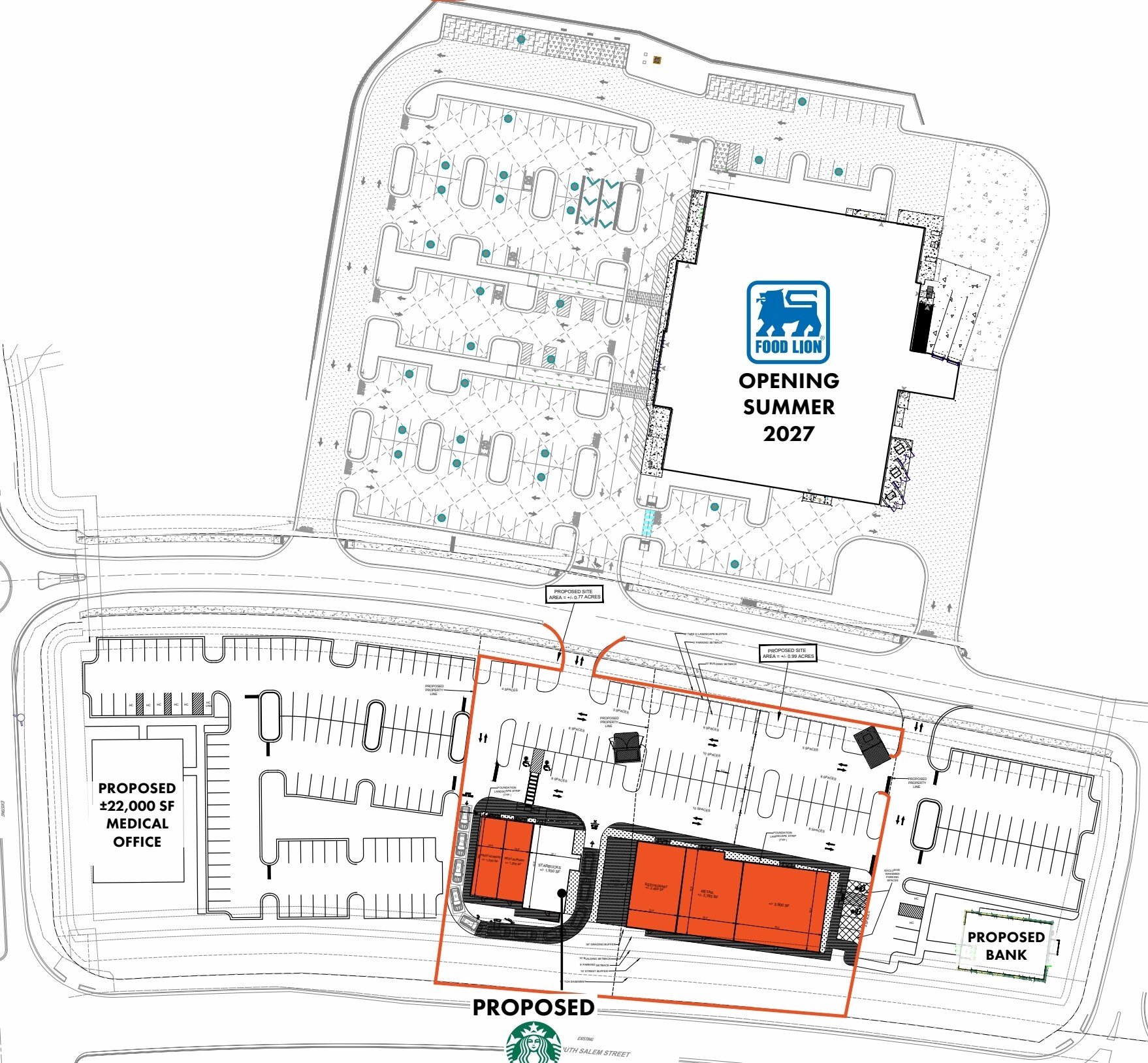 1200 S Salem St, Apex, NC à louer Plan de site- Image 1 de 4