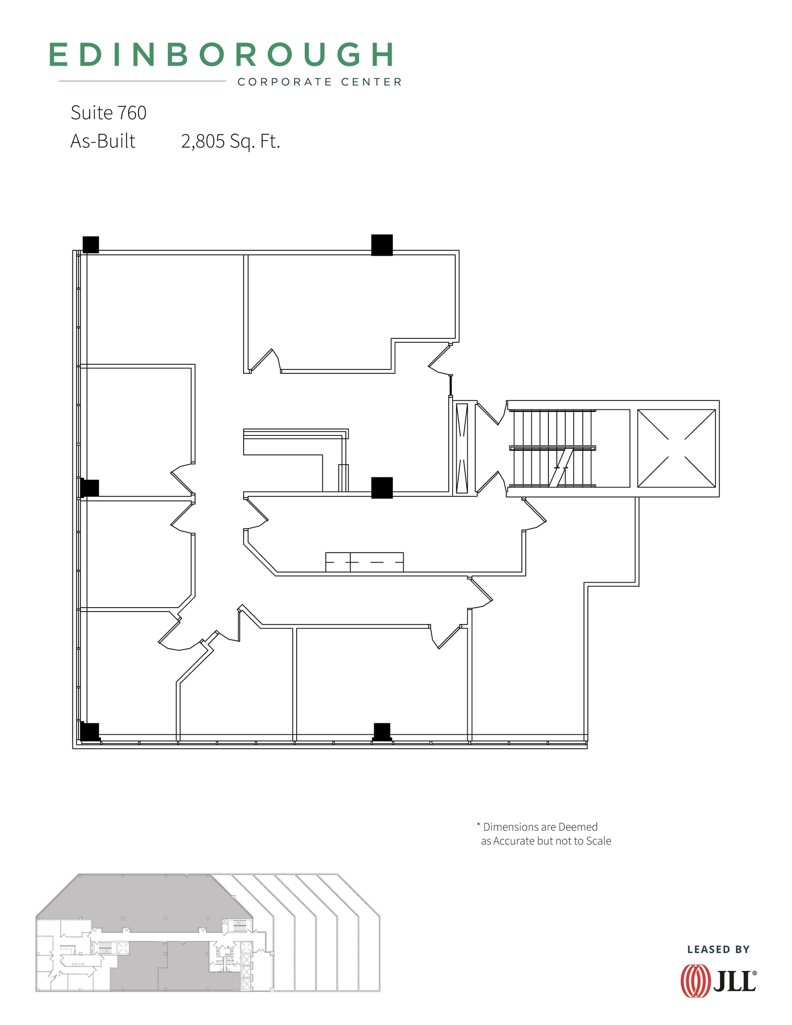 3300 Edinborough Way, Edina, MN à louer Plan d’étage- Image 1 de 1