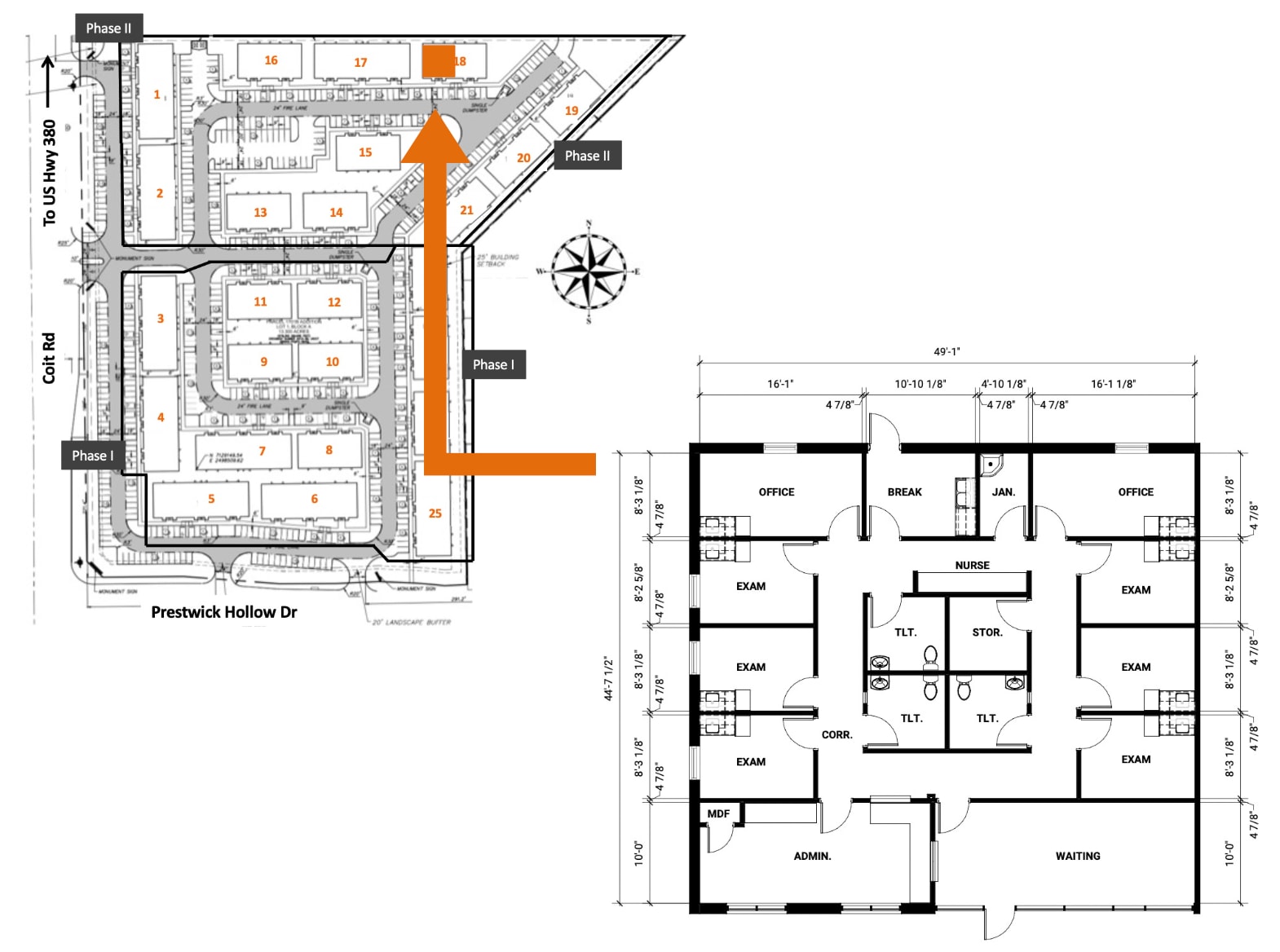 1400 N Coit Rd, McKinney, TX à louer Plan d’étage- Image 1 de 1