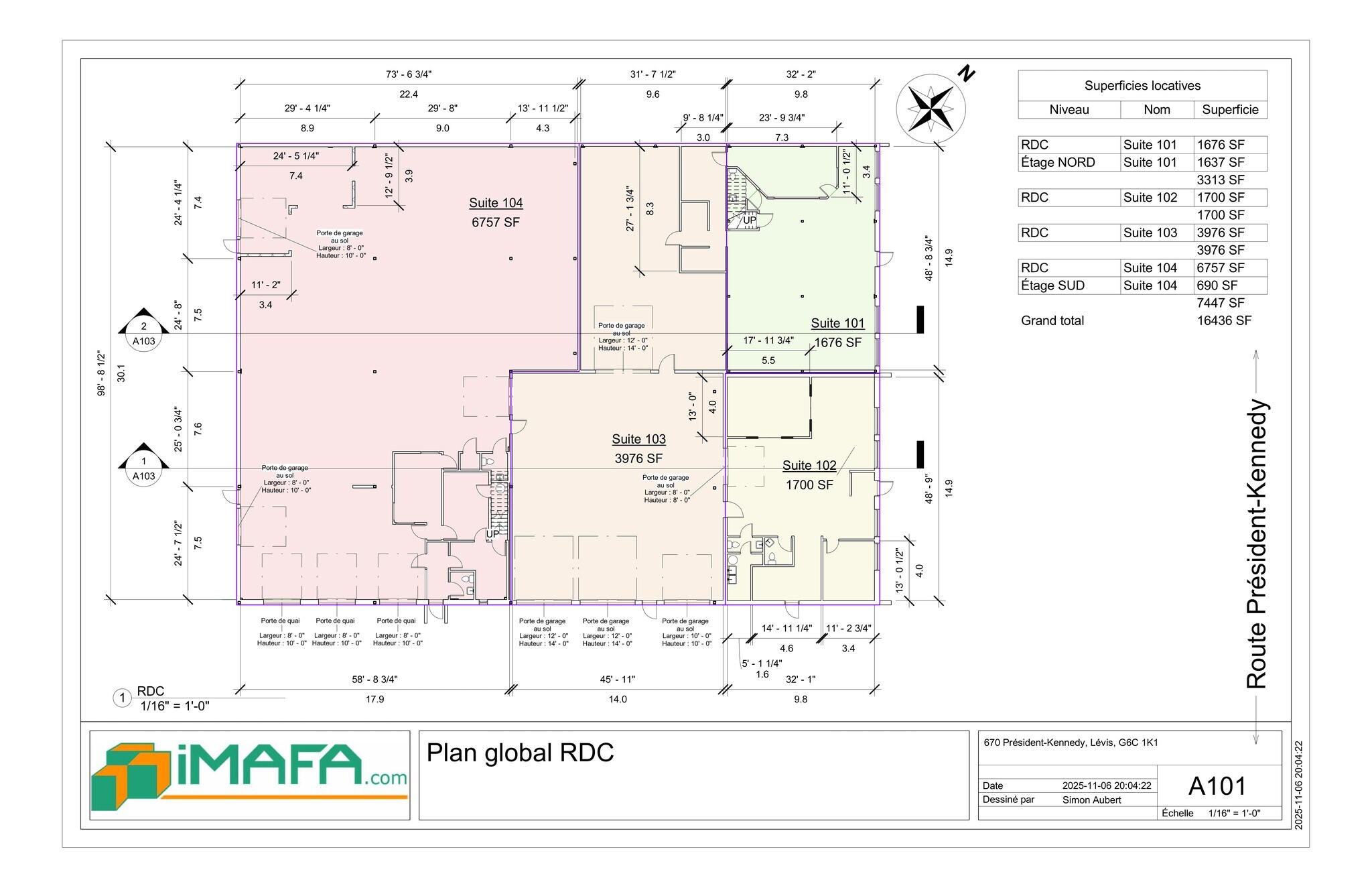 670 Rte Du Président-Kennedy, Lévis, QC à louer Plan de site- Image 1 de 1