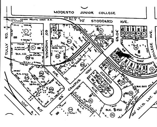 216 Campus Way, Modesto, CA for lease - Plat Map - Image 2 of 2