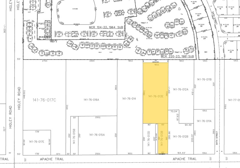 5332 E Main St, Mesa, AZ à vendre - Plan cadastral - Image 2 de 5