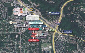 4005 Rodney Parham Rd, Little Rock, AR - AERIAL  map view