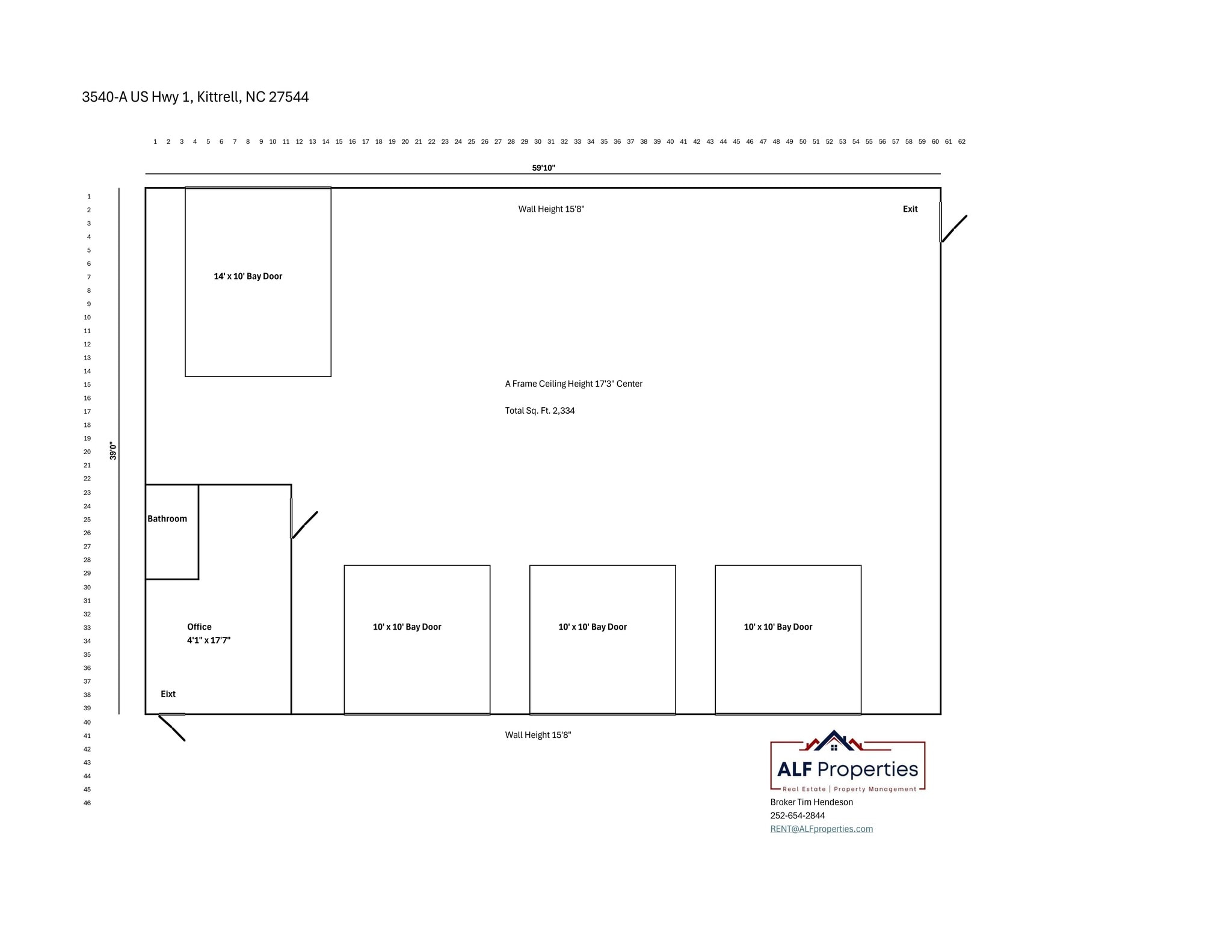3540 US Highway 1 S, Kittrell, NC à louer Plan de site- Image 1 de 1