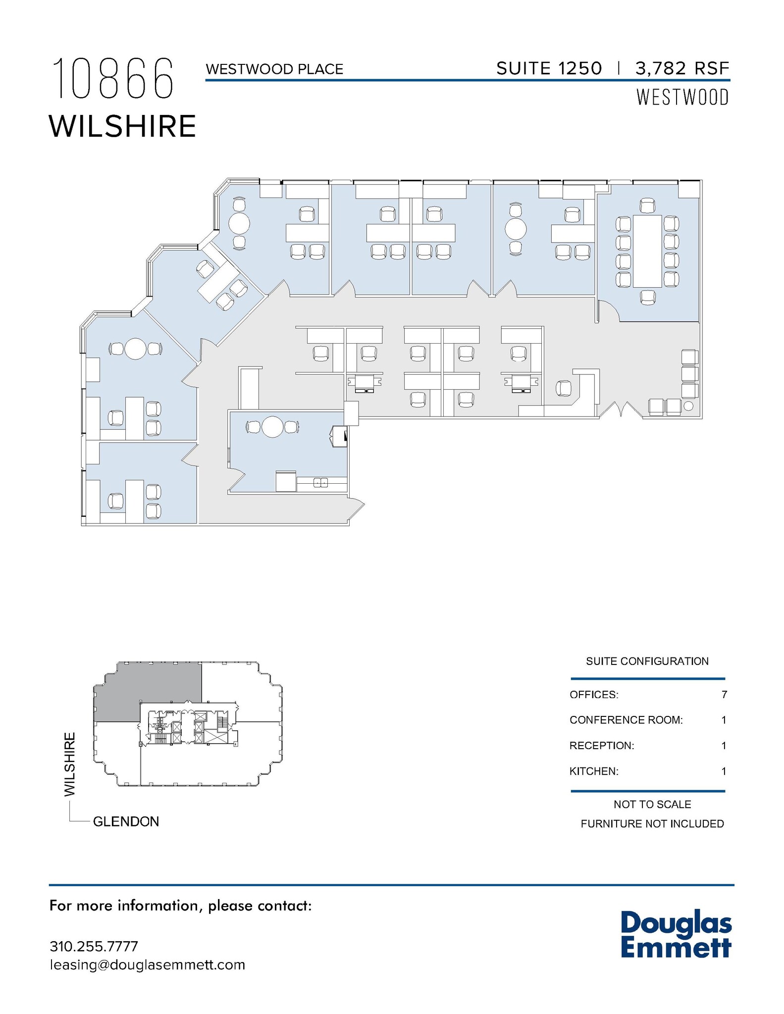10866 Wilshire Blvd, Los Angeles, CA for lease Floor Plan- Image 1 of 1