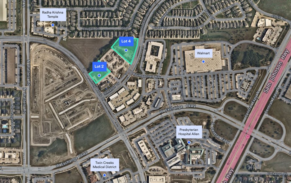 W Exchange Pkwy & Bossy Boots Dr, Allen, TX for sale - Aerial - Image 1 of 6