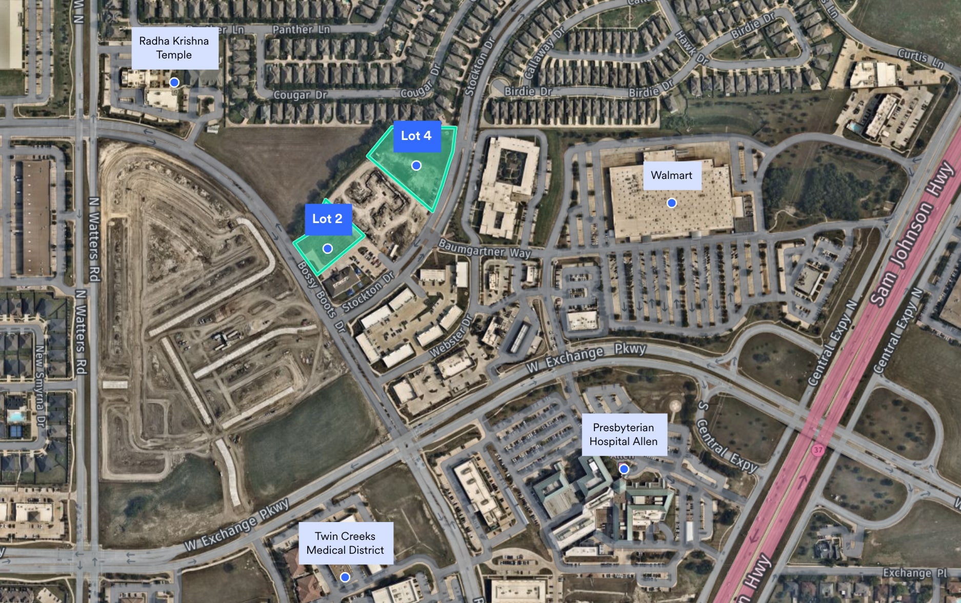 W Exchange Pkwy & Bossy Boots Dr, Allen, TX à vendre Aérien- Image 1 de 7