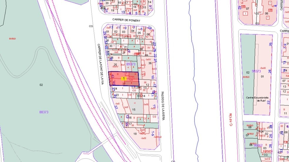 Land in Rubí, Barcelona for sale - Plat Map - Image 1 of 3