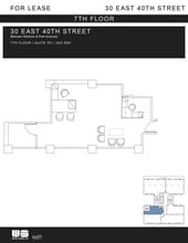 30 E 40th St, New York, NY à louer Plan d’étage- Image 1 de 2