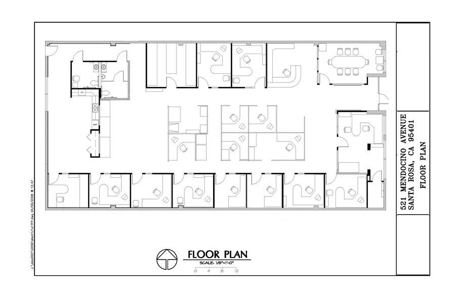 521 Mendocino Ave, Santa Rosa, CA à louer - Plan d’étage - Image 2 de 8