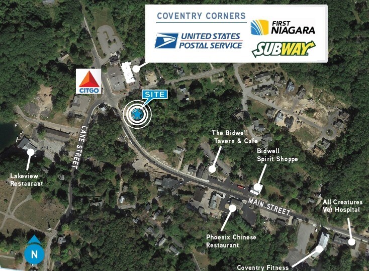 1340 Main St, Coventry, CT à vendre - Aérien - Image 2 de 3
