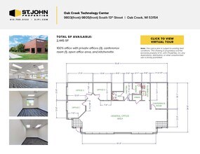 9803-9835 S 13th St, Oak Creek, WI for lease Floor Plan- Image 2 of 6