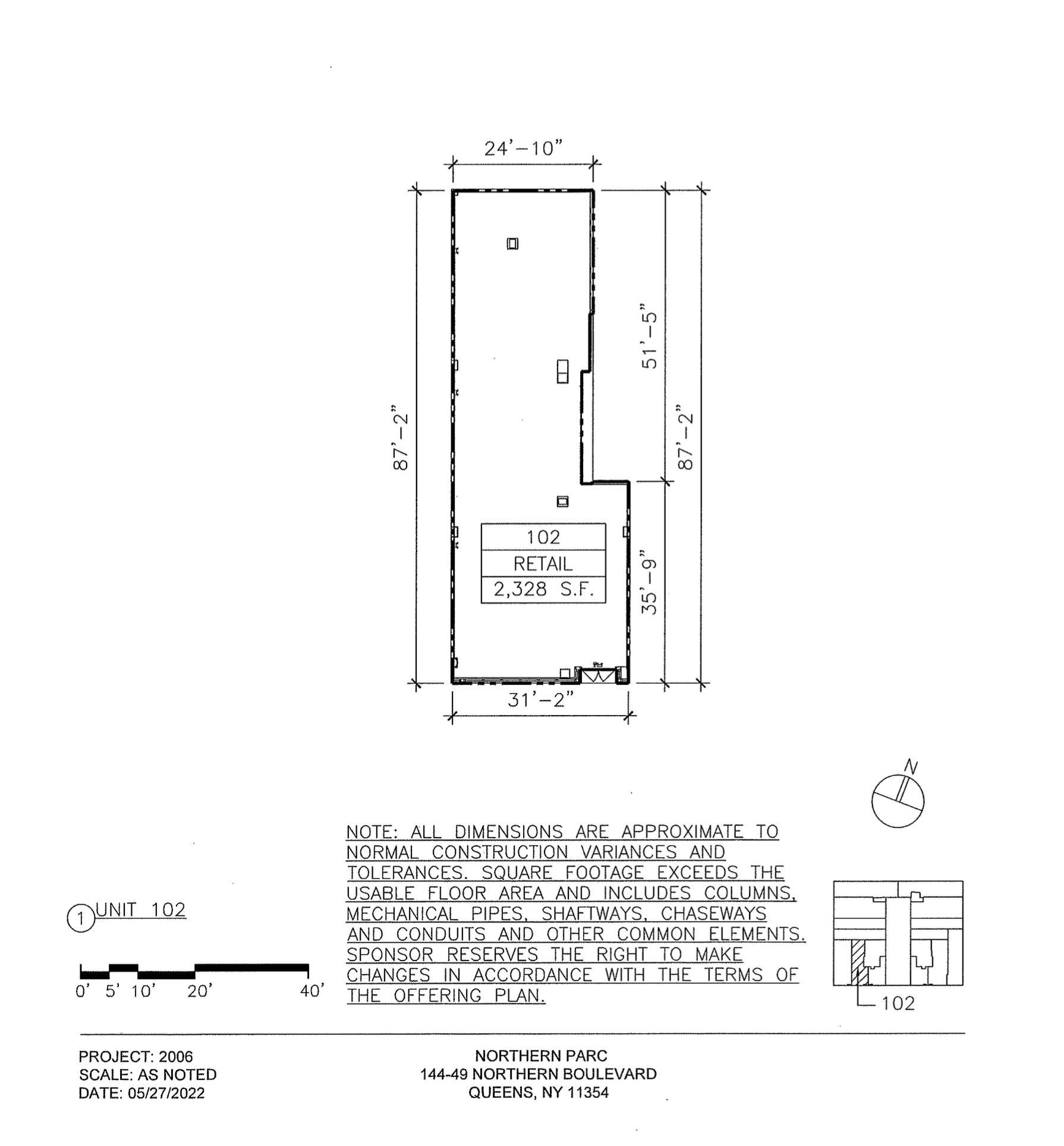 144-49 Northern Blvd, Flushing, NY for lease Floor Plan- Image 1 of 4