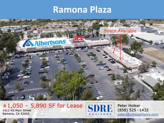 Plus de détails pour 1407-1467 Main St, Ramona, CA - Commerce de détail à louer