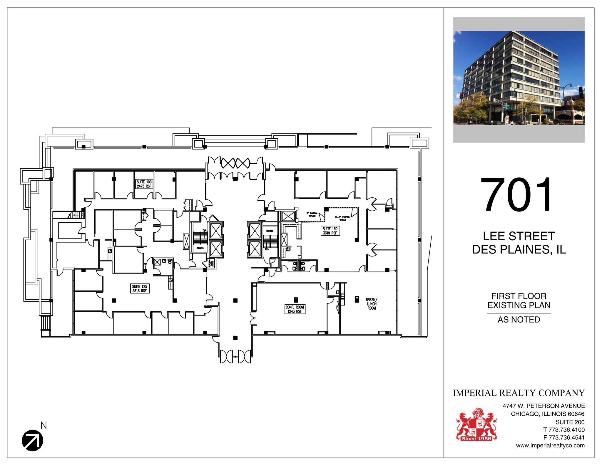 701 Lee St, Des Plaines, IL à louer Plan de site- Image 1 de 1