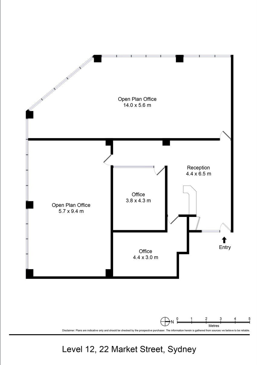 22 Market St, Sydney for lease Floor Plan- Image 1 of 6