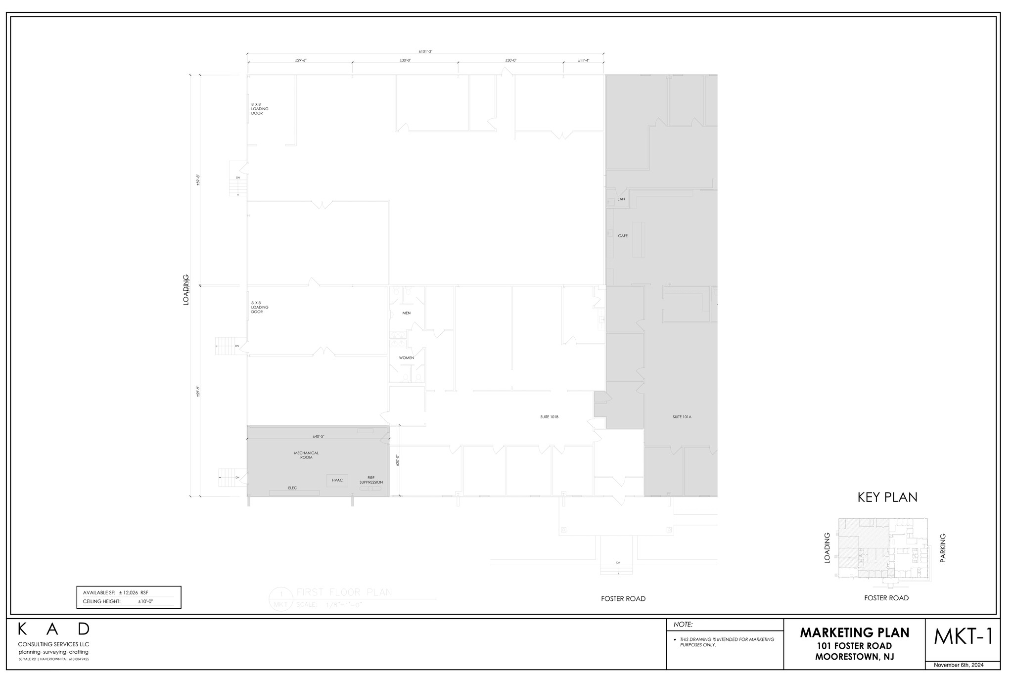 101 Foster Rd, Moorestown, NJ for lease Site Plan- Image 1 of 3