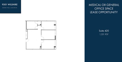 9301 Wilshire Blvd, Beverly Hills, CA à louer Plan d’étage- Image 1 de 1