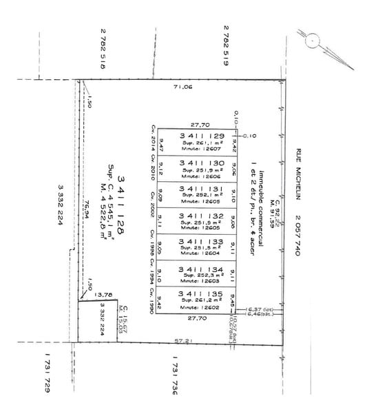 1990-2014 Rue Michelin, Laval, QC à vendre - Plan cadastral - Image 2 de 5