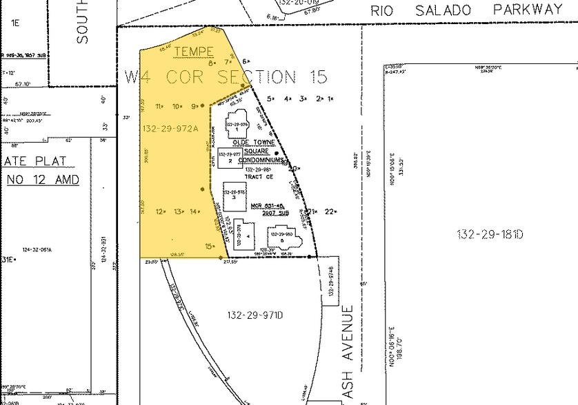 120 S Ash Ave, Tempe, AZ à louer - Plan cadastral - Image 3 de 30