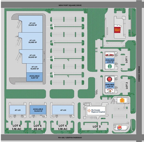 NWC FM 495 & Conway, Mission, TX à louer - Photo du bâtiment - Image 1 de 4
