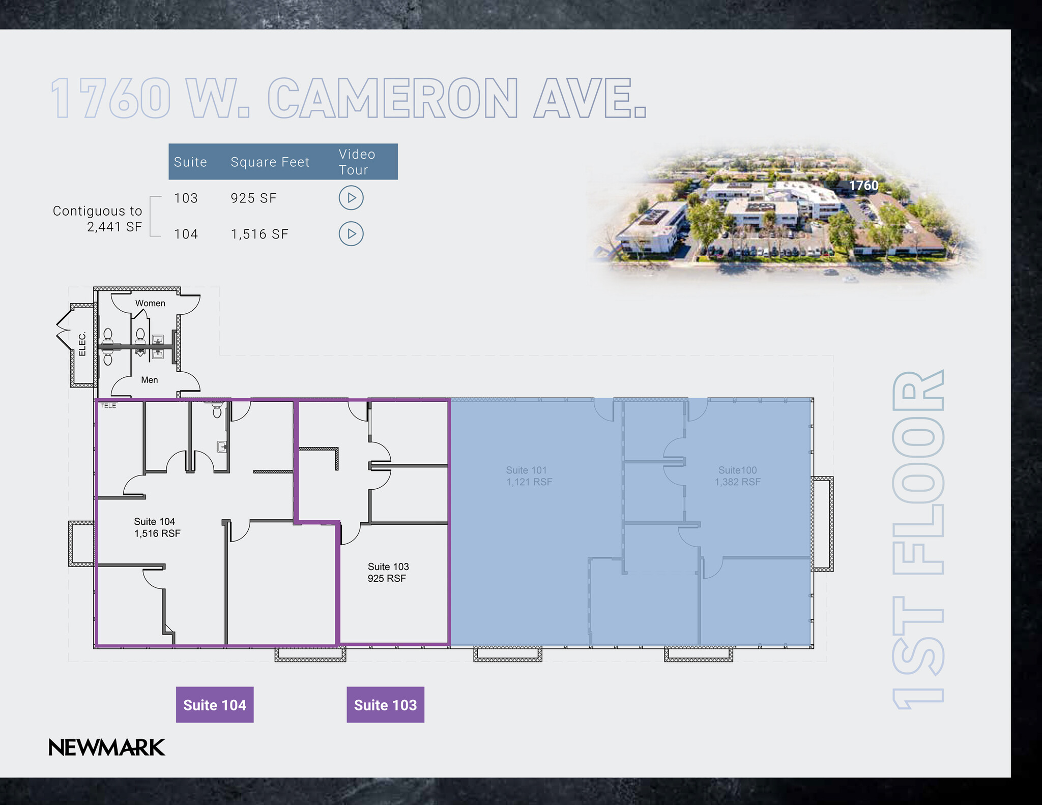 1710 W Cameron Ave, West Covina, CA à louer Plan d’étage- Image 1 de 2