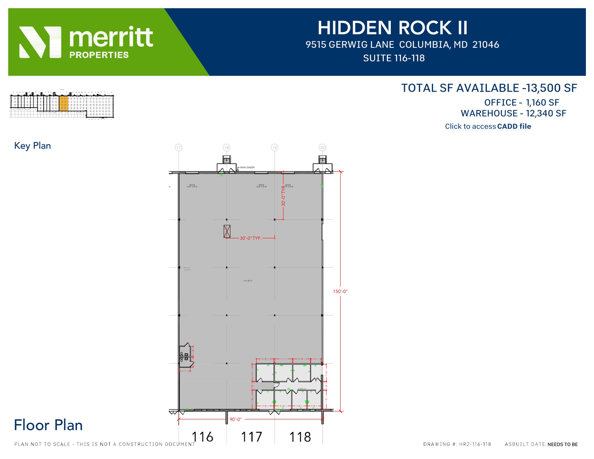 9515 Gerwig Ln, Columbia, MD à louer Plan d’étage- Image 1 de 1