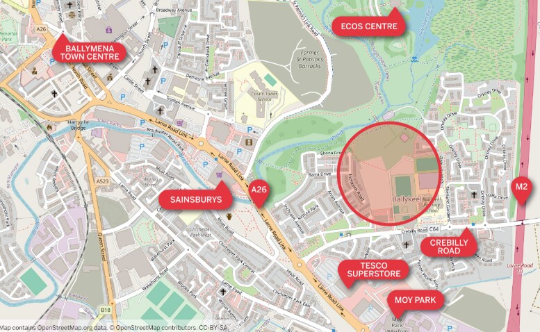 18 Crebilly Rd, Broughshane à vendre - Plan cadastral - Image 2 de 4