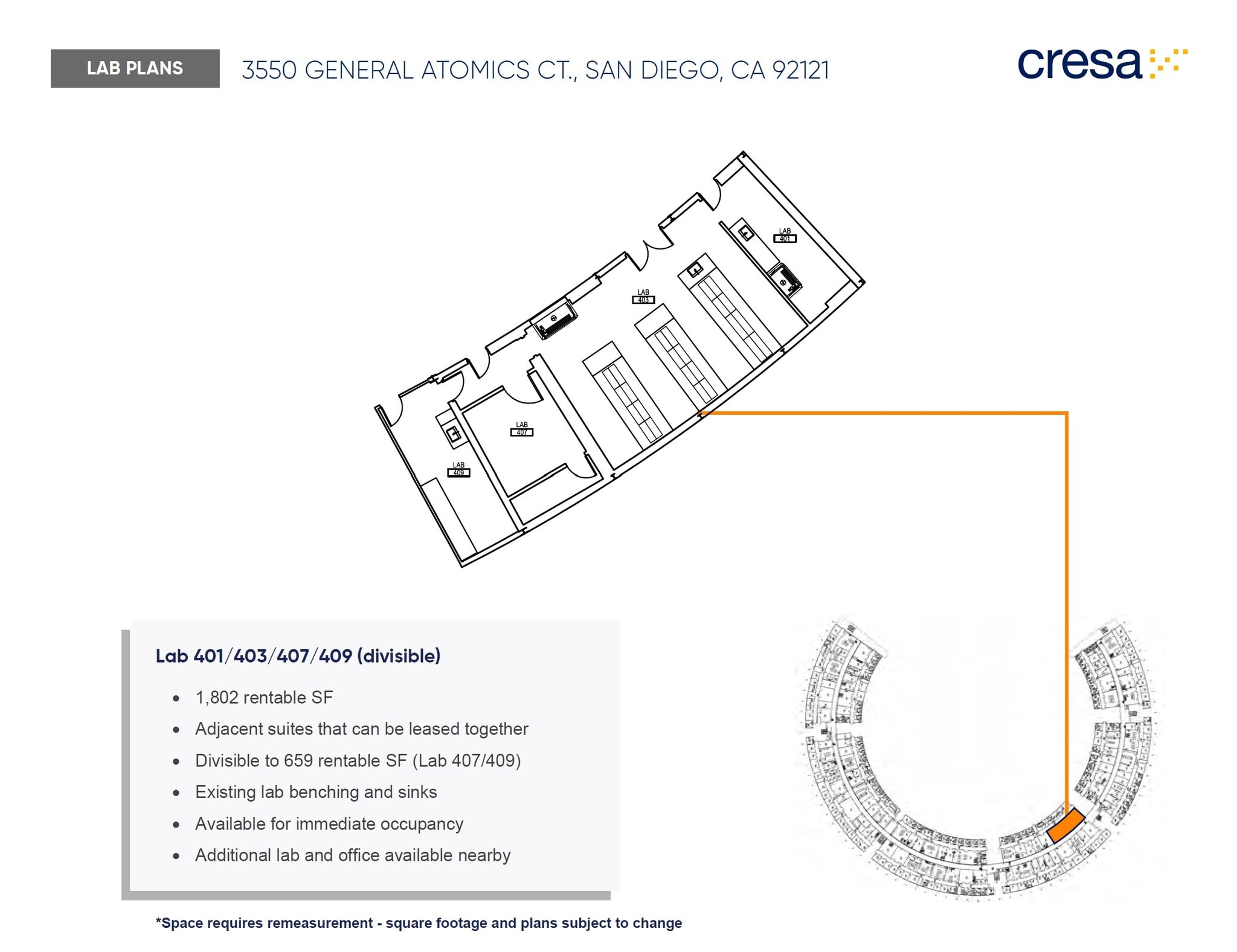 3550 General Atomics Ct, San Diego, CA for lease Floor Plan- Image 1 of 1