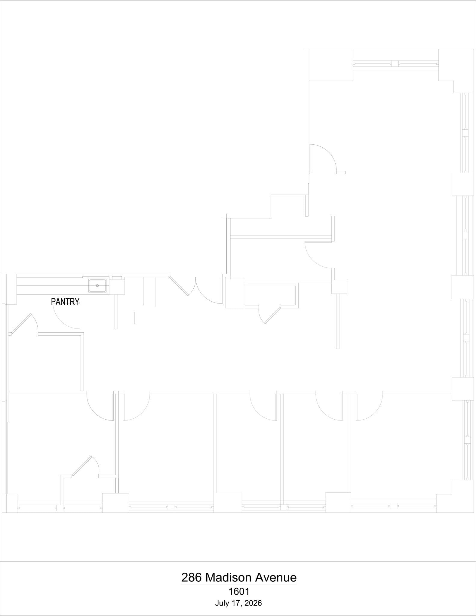 286 Madison Ave, New York, NY à louer Plan de site- Image 1 de 1